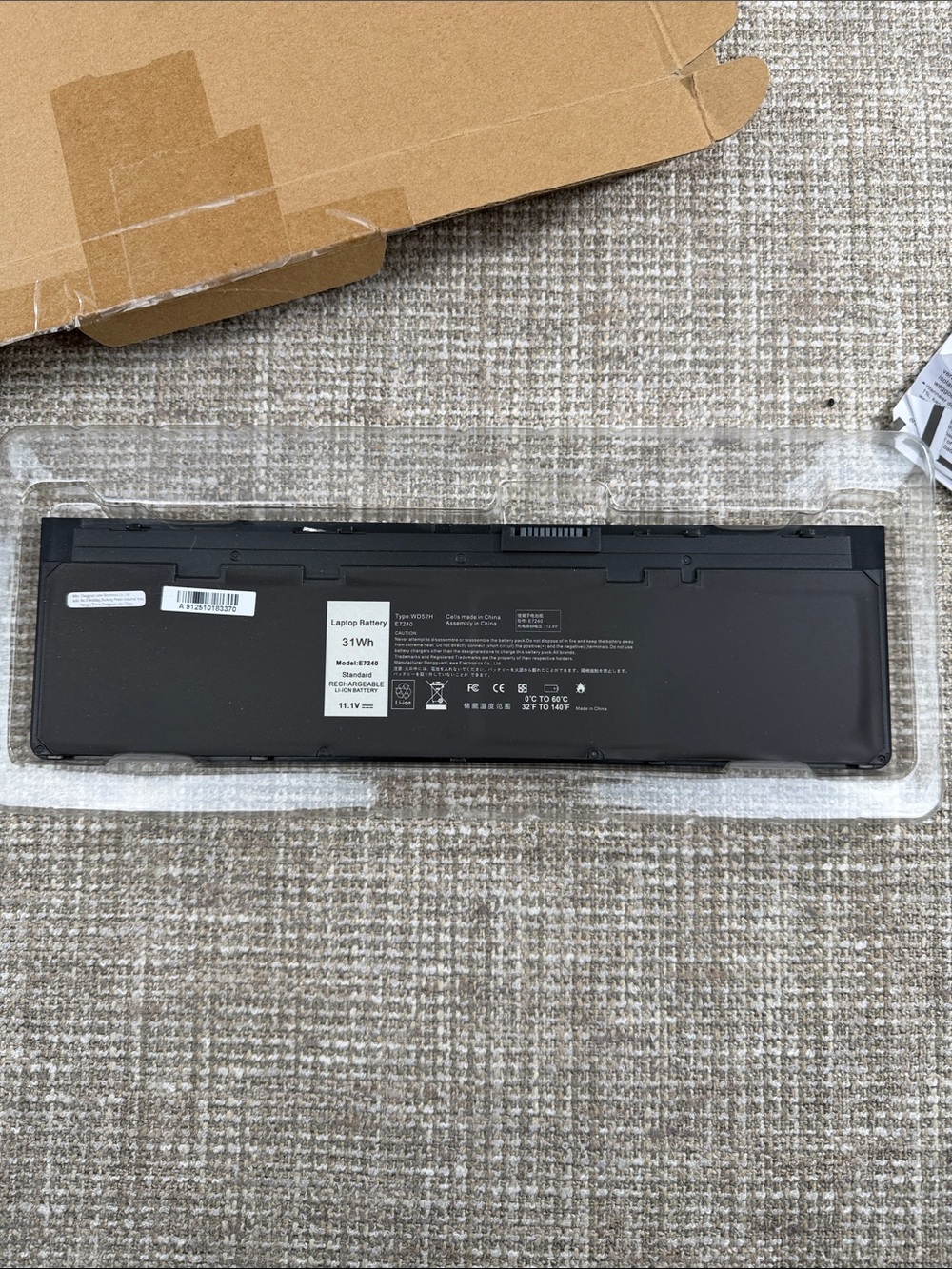 Replacement Laptop Battery 311Wh Black - Compatible